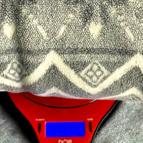 Vintage 90's Turtleneck Fleece Women's XS-S Geometric Ibex Ram Print Western USA - Picture 10 of 10